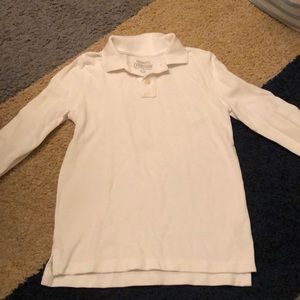 Crewcuts white polo size 6-7